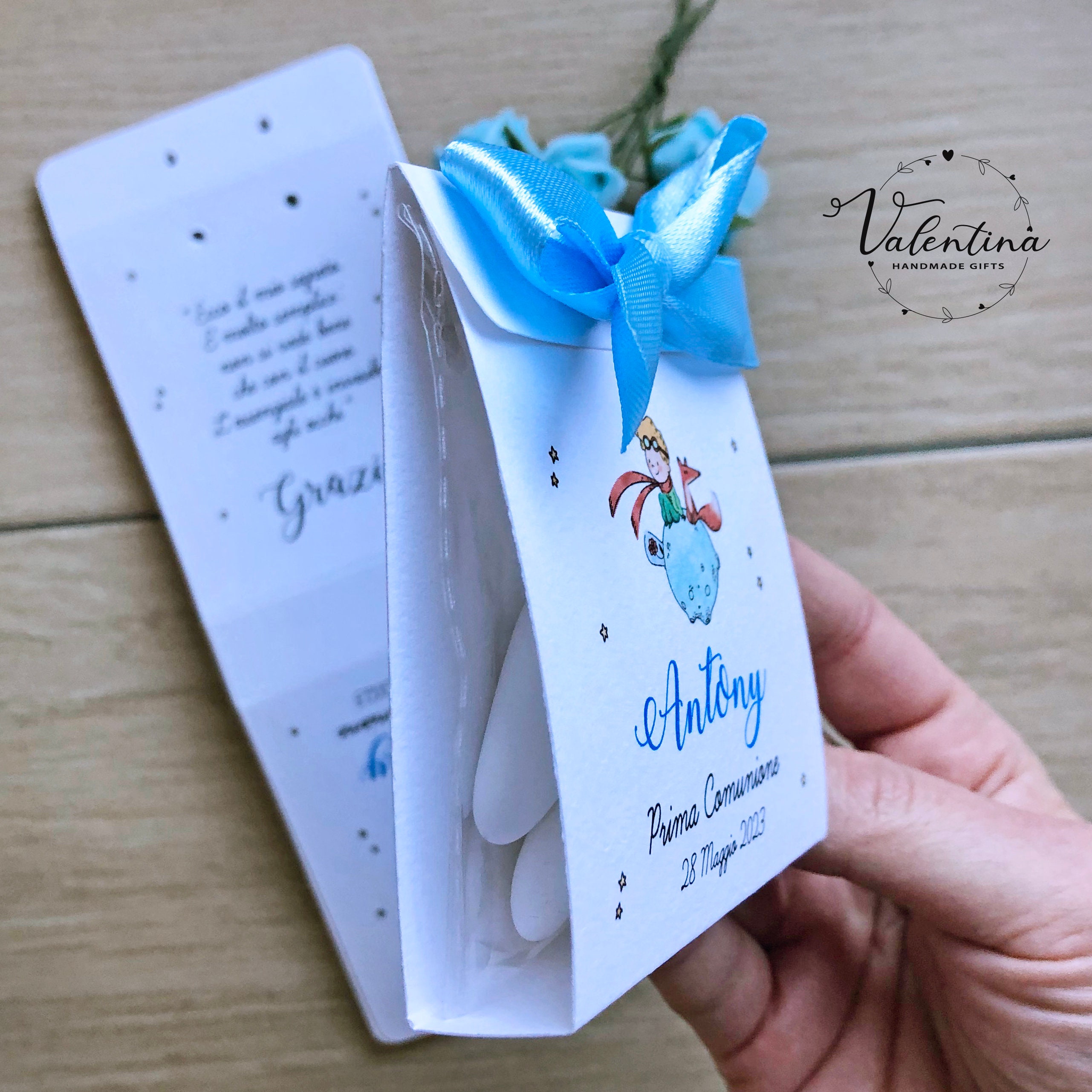 Crociedelizie 30 Sacchetti Portaconfetti Piccolo Principe - Personalizzati Per Battesimo, Nascita, Comunione - 2