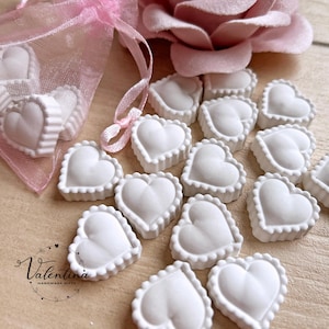 Gessetto cuore smerlato - decorazione - gessetto profumato