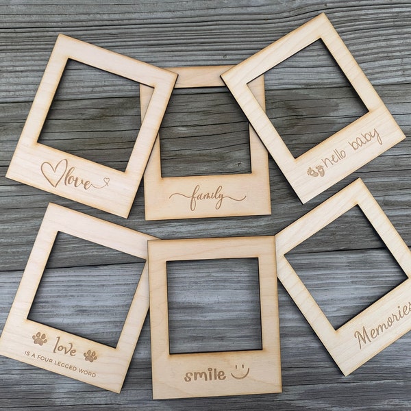 Small Wooden Picture Frame Etsy