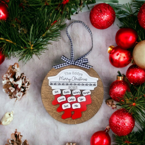 Custom Christmas Mantel Ornament Etsy