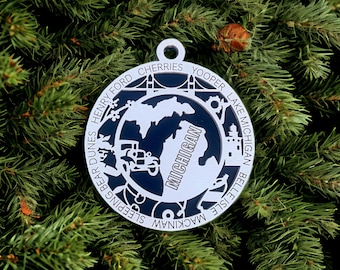 Michigan Ornament/Yooper/Henry Ford/Lake Michigan/Belle Isle/Sleeping Bear Dunes/Mackinac