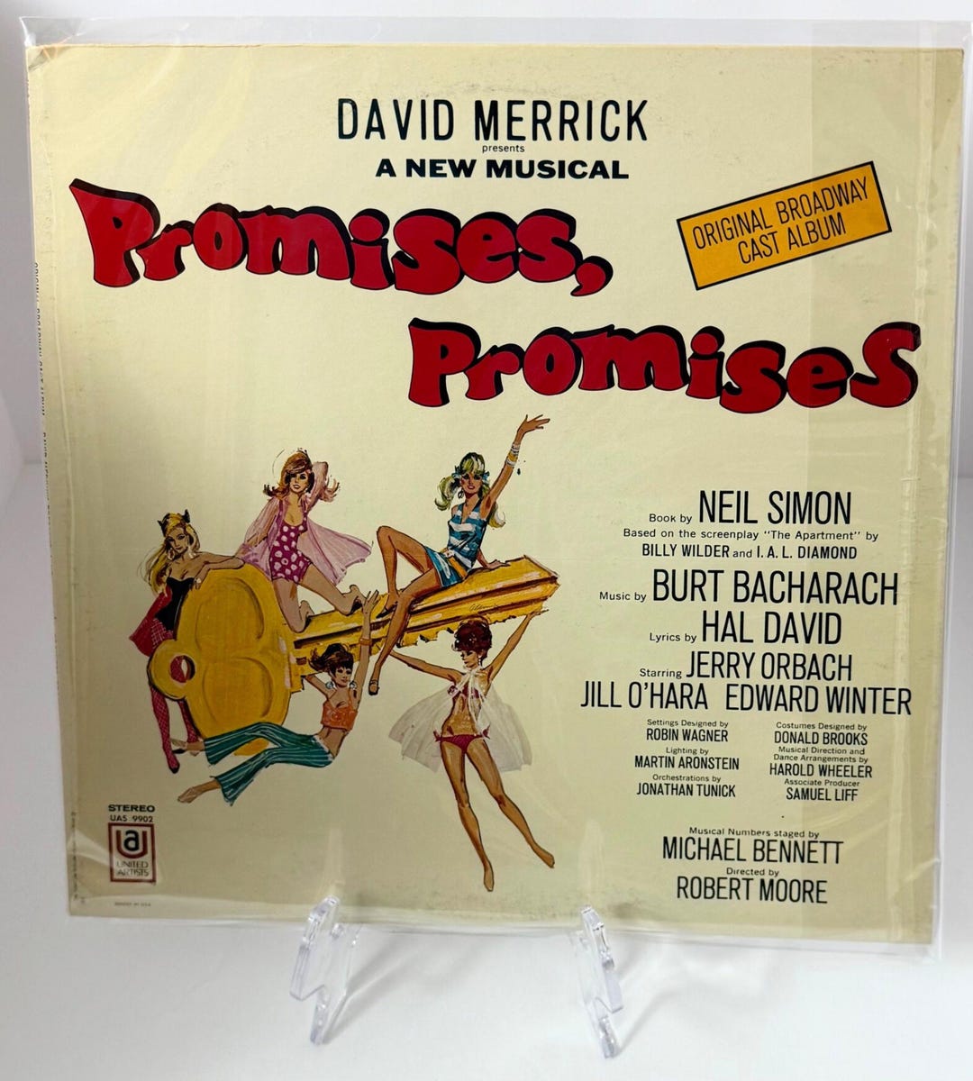 Postmortem Promises Vintage Promises, Promises Vinyl Album – 1968 Broadway Cast Recording ...