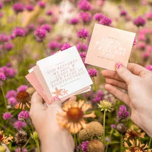 Faith-Filled Affirmation Cards | Shower Affirmation Cards | Proverbs 31 Woman | Mirror Affirmation Cards | bridal gift, stocking stuffer