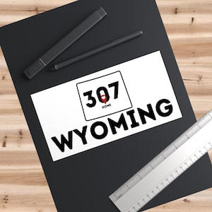 WYO 307 Bumper Stickers | Wyoming gift souvenir
