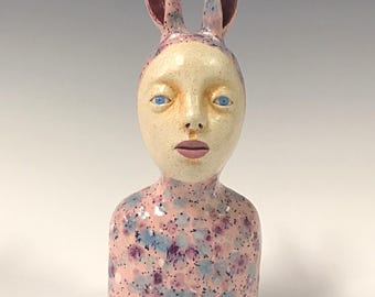 Tabletop Ceramic Sculpture - Bunny