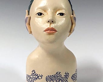 Tabletop Ceramic Sculpture - Longing for the Sea