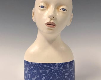 Tabletop Ceramic Sculpture - Quiet Happiness
