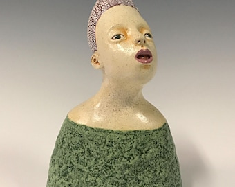 Tabletop Ceramic Sculpture - Gentle Surprise
