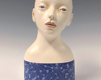 Tabletop Ceramic Sculpture - Quiet Happiness