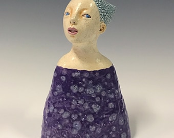 Tabletop Ceramic Sculpture  - Confident One