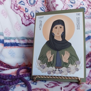Saints & Flowers Series — St. Elizabeth the Wonderworker Icon Art