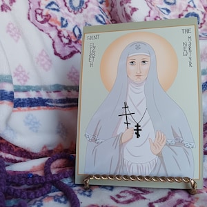 Saints & Flowers Series — New Martyr Elizabeth Icon Art