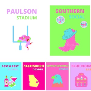 GEORGIA SOUTHERN Preppy Prints (Digital Download)