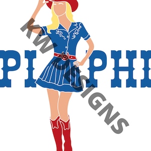 PI PHI Preppy Print (Digital Download ) college print/sorority/bid day/pi beta phi