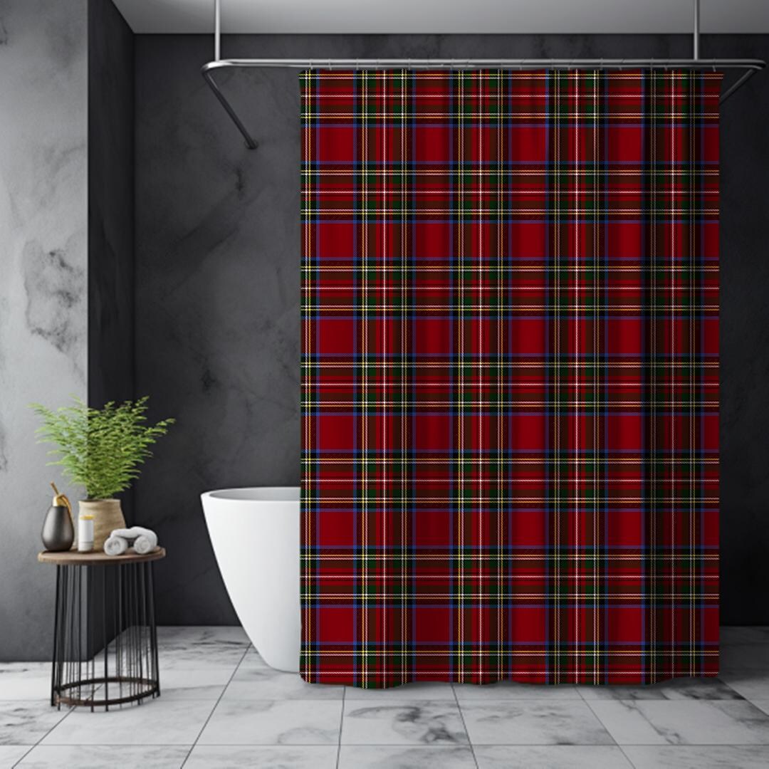 Wemyss Modern Tartan Plaid Shower Curtain