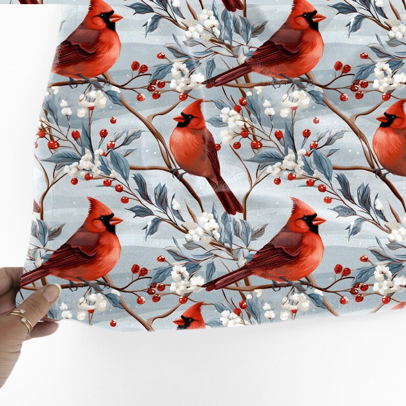 Cardinal Throw Blanket, Cardinal Blanket, Cute Cardinal Blanket