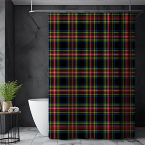  Red And White Striped Shower Curtain: Home & Kitchen