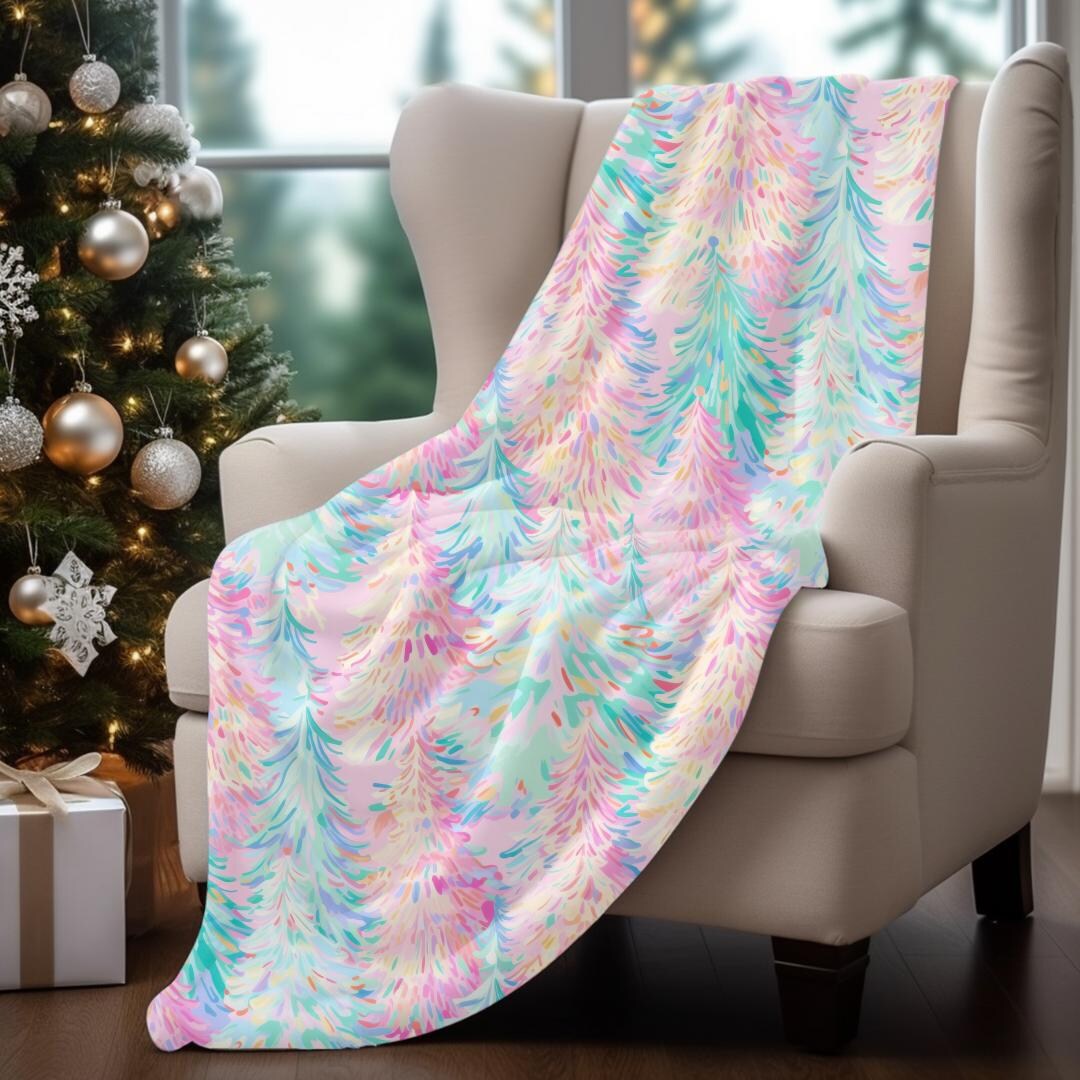 Santa's Western Wonderland Woven Blankets