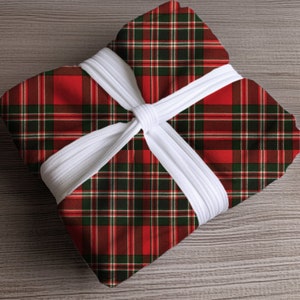 Red Tartan Plaid Christmas Throw Blanket, Tartan Plaid Plush Throw Blanket, Traditional Christmas Blanket, Customized Gift