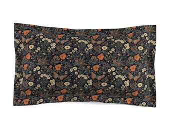 Dark Cottagecore Pillowsham, Cottagecore Bedding, Dark Academia Bedding, Dark Academia Decor, Butterfly Bedding, Moody Bedding, Fall bedding