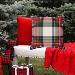 5 Tartan Throw Pillow