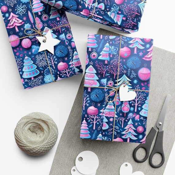 Hjvvr Tissue Paper,20sheets Floral Tissue Paper,50x35cm Rose Wrapping Paper For Gift Wrapping DIY Crafts Birthday