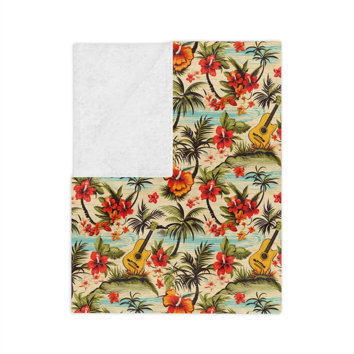Hawaiian Golden Pineapple Edm Print Blanket