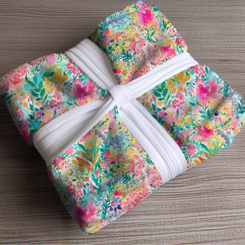 Pretty Preppy Spring Floral Throw Blanket, Bright Spring Floral Throw Blanket, Spring Home Decor