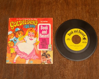 Vintage Peter Pan Books and Recording 45 RPM