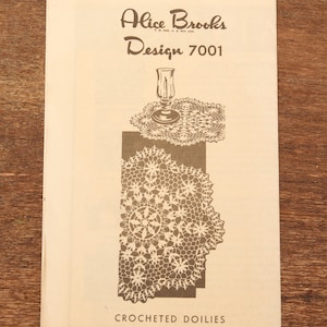 Alice Brooks Thread Crochet Patterns | Vintage Patterns | Doilies