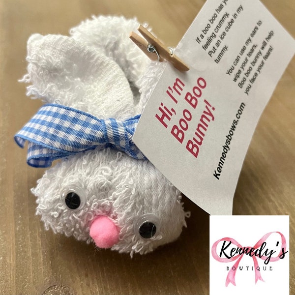 BooBoo Bunny, Mommy to Be Gift, Child’s Ice pack, BandAid Solution, Gender Neutral Gift, Gift for Kids, Easter Gift, Easter Bunny Present