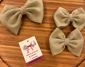 Sage green hair bow, bows for babies, toddler bows, children's hair bow