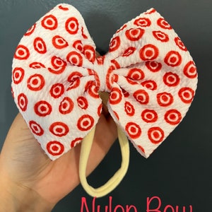 Target Bullseye Hair Bow – Adorable Bows for Babies, Toddlers & Girls – Inspired Hair Bows for Kids, Unique Gifts for Girls