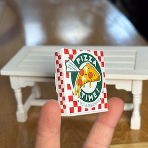 Dollhouse Miniature Pizza Box Kitchen Mini Food Diorama Fairy House Home Food Decorations Display