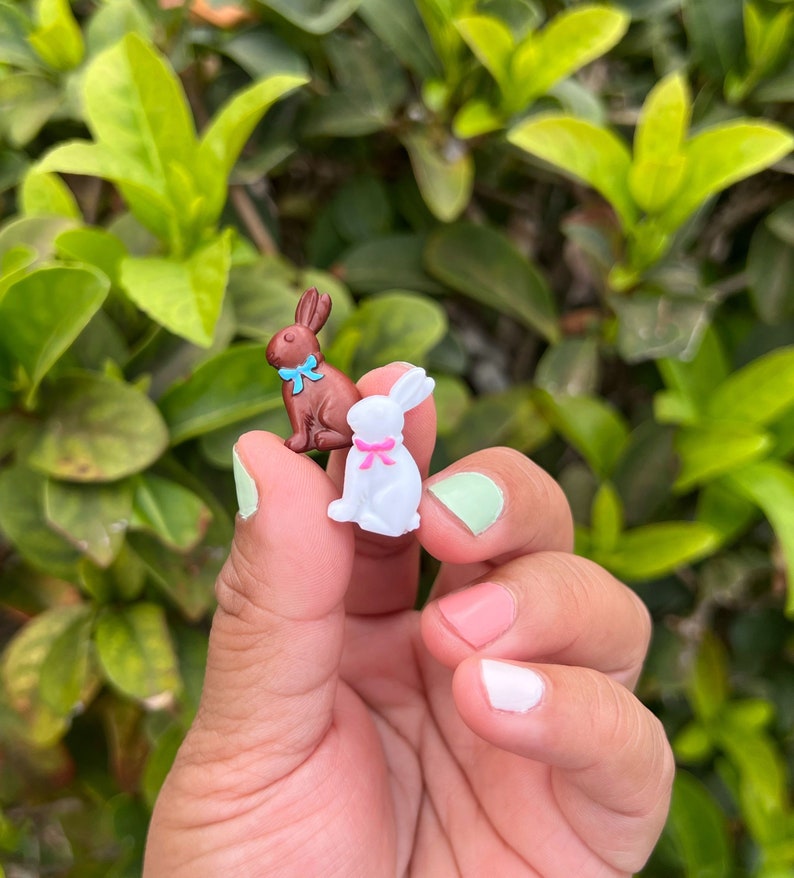 Miniature Easter Chocolate Bunny Easter Dollhouse Mini Etsy