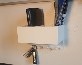Wall Mounted Key Organizer With Bins For And EDC Entryway Organization