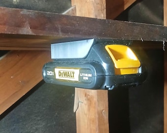 Wall Mount DeWalt 20V Max Battery Holder For Garage / Shop Storage