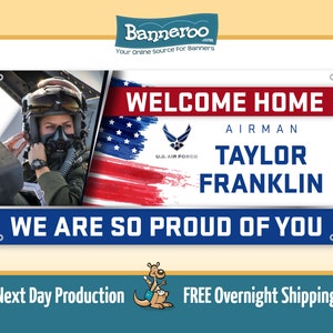 Air Force Welcome Home Banner: Personalized Military Celebration