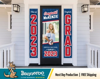 Class of 2024 Banner, High School Graduation Banner, College Graduation Banner for Front Door, Graduation Banner Class of 2024