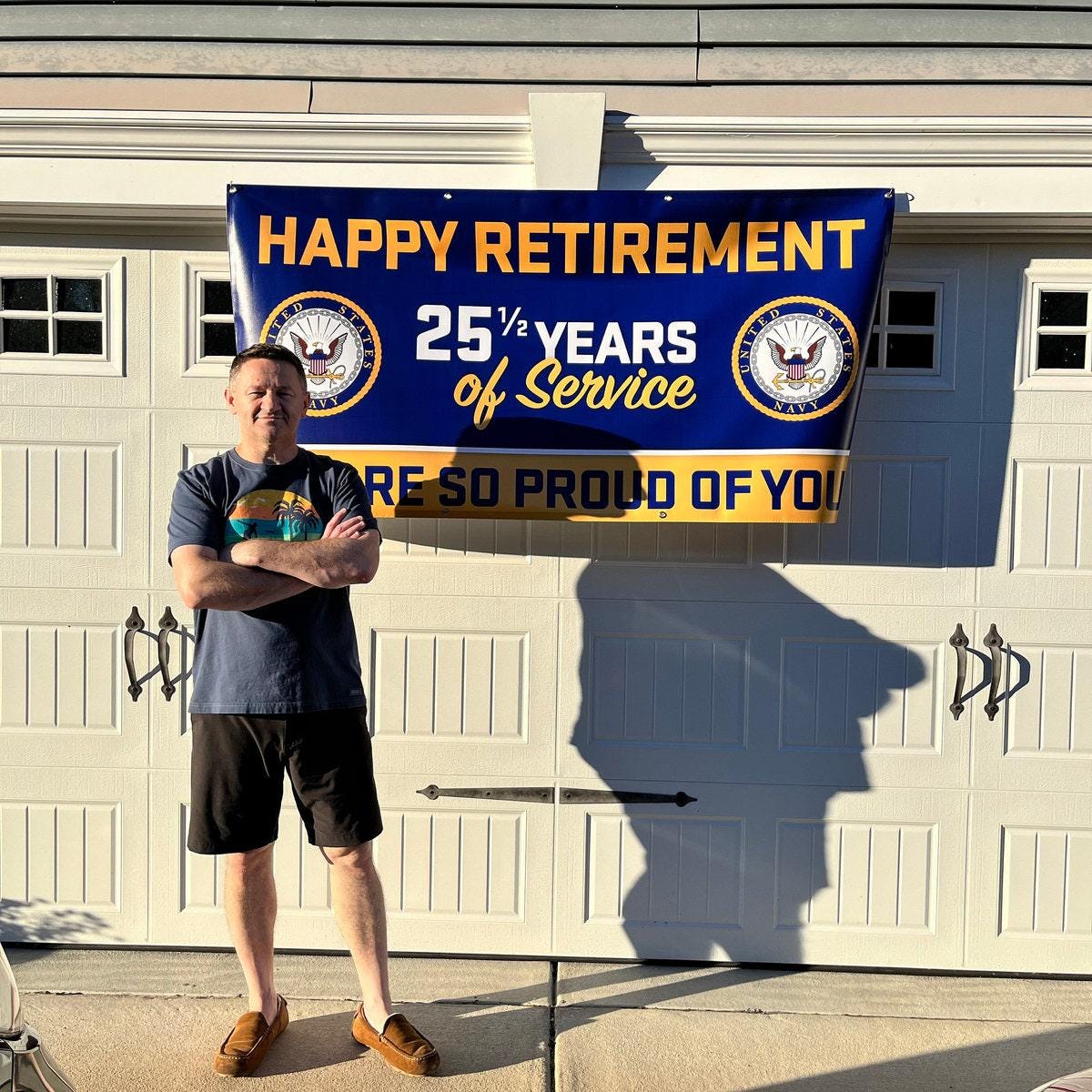 Navy Retirement Banner | Vinyl Sign, 20 Years Service - Etsy