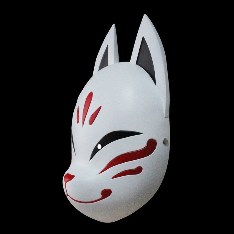 Kamisato Ayaka Mask Genshin Fox Mask Sacrificial Samurai Etsy New Zealand