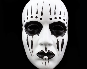 Joey Jordison Mask Japanese Noh Devil Mask Slip Knot Kabuki Mask Joey Masks White Full Face Mask Halloween Resin Mask