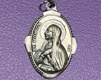 Medaglia di Santa Monica, Patrona delle mogli, Patrona delle madri, Patrona delle vittime di abusi, Patrona dei matrimoni difficili, Santa Monica, Sant'Agostino