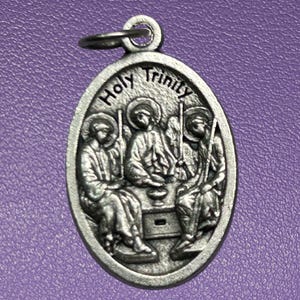 Holy Trinity Medal, Father  and Son Holy Spirit medal, Ruega Por Nosotros medal, Pray for Us, Patron Saint Medal, Catholic Gift Under 10
