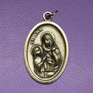 Saint Ann Medal, Patron Saint of Grandmothers, Patron Saint of Mothers, Patron Saint of Infertility, St Ann, Pray for Us