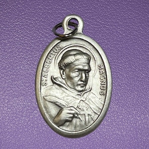 Saint Albertus Magnus Medal, Pray for Us, St Albertus Magnus, Patron Saint of Scientists, Philosophers & Students, Albert the Great