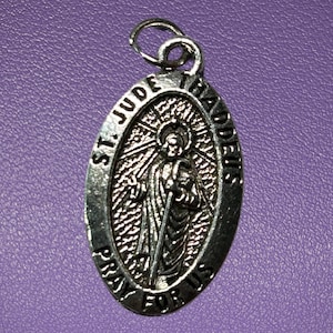 Saint Jude Medal, Patron Saint of Lost Causes, Patron Saint of Desperate Situations, St Jude Medal, Catholic Gift, Pray for Us, Double Sided