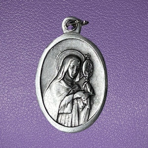 聖クララ（Saint Clare）**のメダイ St Claire Medal - Etsy Canada
