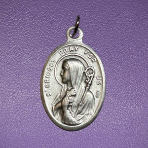Saint Bridget Medal Medal, Patron of Ireland, Midwives, Healing, & Inspiration, St Bridget, Pray for Us, Catholic Gift