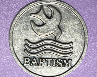 Gettone tascabile per il battesimo - Che Dio riversi le sue benedizioni in questo giorno speciale